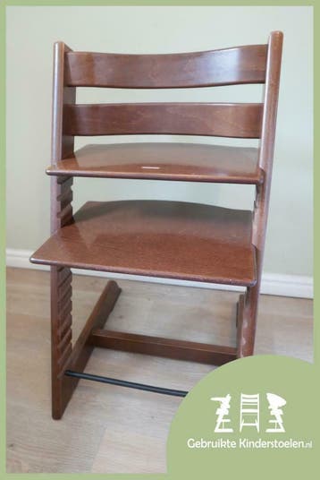 Stokke Tripp Trapp Walnoot Bruin noyer, Kinderen en Baby's, Verzenden, Zo goed als nieuw, Meegroeistoel, Stoelverkleiner