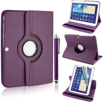 360 graden leren case hoes cover Galaxy tab 3 10.1 inch P520, Verzenden, Nieuw