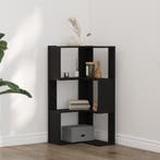 vidaXL Boekenkast Zwart Eiken 50 x 50 x102 cm, Huis en Inrichting, Kasten | Boekenkasten, Verzenden, Nieuw