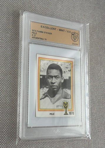 1978 Panini Argentina 78 Pelé 27 Graded card - 1 Sticker -, Nieuw