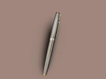 Parker - 75 Ciselé - Estilográfica - Plata Maciza 925 y Oro, Nieuw