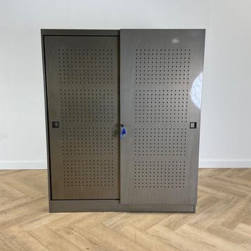 akoestische schuifdeurkast + sleutel (hxbxd) 144x120x43 cm,, Maison & Meubles