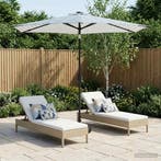 vidaXL Tuinscherm met LED Lichten 270 x 270 cm Polyester, Verzenden, Nieuw