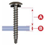 Gelakte schroef 35mm torx, Doe-het-zelf en Bouw, Dakpannen en Dakbedekking, Ophalen of Verzenden, Nieuw