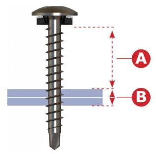 Gelakte schroef 35mm torx, Doe-het-zelf en Bouw, Dakpannen en Dakbedekking, Ophalen of Verzenden