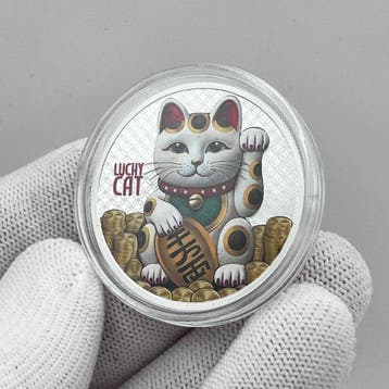 Samoa. 1 Dollar 2026 – Maneki-Neko Lucky Coin – 1/2 oz