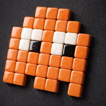 nLm - Pac-Man Orange (Ghost) • Mosaic • 17/50