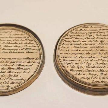 Blikken doos - doos - Verguld messing - Doosvormige medaille