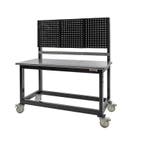 Werkbank op wielen met 160 x 70 cm. metalen blad., Ophalen of Verzenden, Nieuw