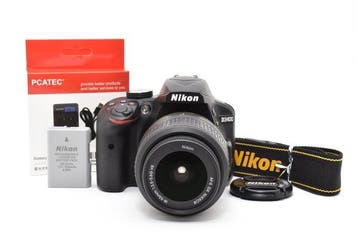Nikon D3400 + AF-S NIKKOR 3.5-5.6/18-55mm G VR Digitale, Nieuw