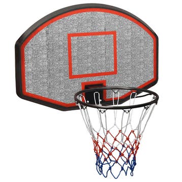 vidaXL Basketbalbord 90x60x2 cm polyetheen zwart, Sport en Fitness, Basketbal, Verzenden, Nieuw