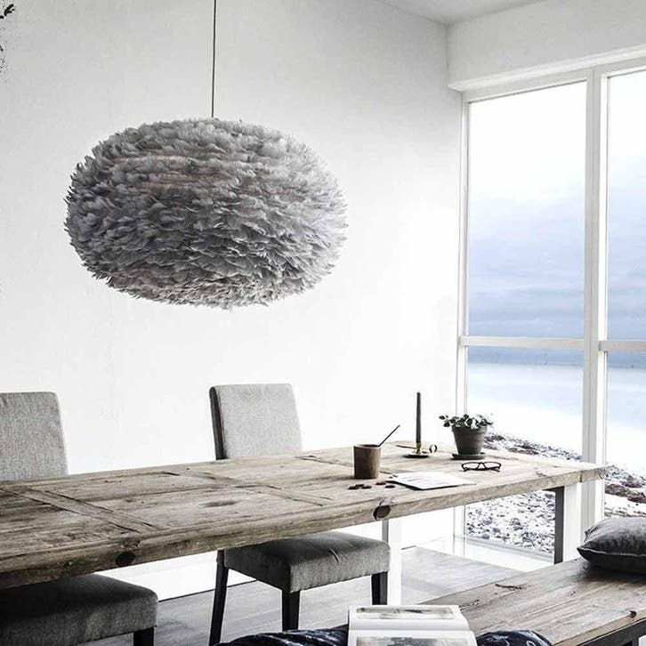 Hanglamp lichtgrijs | Umage Eos x-large | met koordset, Huis en Inrichting, Lampen | Hanglampen, Nieuw, Overige materialen, Verzenden
