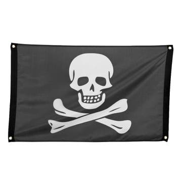 Piratenvlag Deluxe 90cm, Verzenden, Nieuw