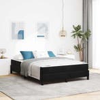 vidaXL Boxspring bed met matras Zwart 160 x 210 cm Stof, Verzenden