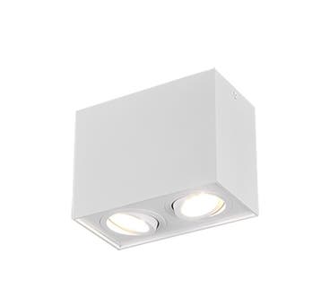 Trio BISCUIT plafondlamp | GU10 Fitting | wit mat | 17,8 x 9, Verzenden, Nieuw