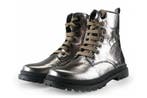 Shoesme Veterboots Meisjes in maat 34 Zilver, Kinderen en Baby's, Verzenden, Jongen of Meisje, Schoenen, Zo goed als nieuw