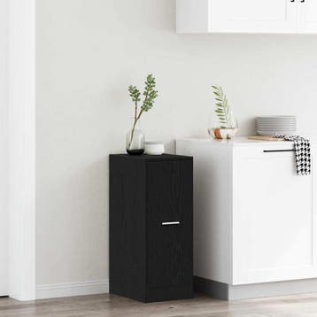 vidaXL Apothekerskast Zwart eiken 40 x 41 x 77.5 cm Bewerkt, Verzenden
