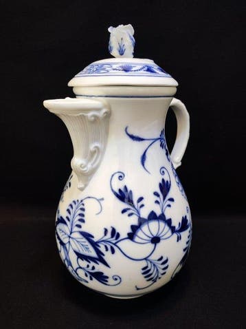 Meissen - Koffiepot - antik, Volumen 1,2 Liter Zwiebelmuster, Antiek en Kunst