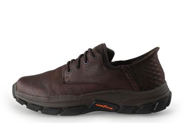 Skechers Instappers in maat 41 Bruin, Kleding | Heren, Schoenen, Bruin, Verzenden, Overige typen, Zo goed als nieuw