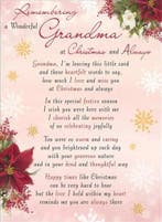 Rouwkaart herdenkingskaart a wonderful grandma christmas &, Nieuw