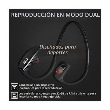 Cyboris draadloze hoofdtelefoon sportzwemmen headset Blue..., Ophalen of Verzenden, Nieuw