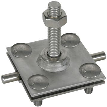 Dehn Clamp pour borne fixe de mise à la terre M12 StSt V4A -, Verzenden, Nieuw