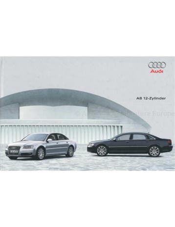 2007 AUDI A8 W12 HARDCOVER BROCHURE DUITS, Nieuw