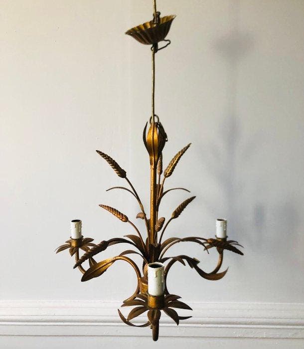 Lampe à suspendre - Florentin, épi de blé - Métal - Lustre, Antiek en Kunst, Curiosa en Brocante