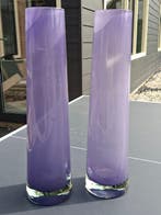 Vaas (2) - H. 42 cm - Kristal