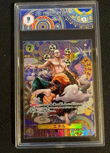 Bandai - 1 Graded card - One Piece - Enel Parallel card,