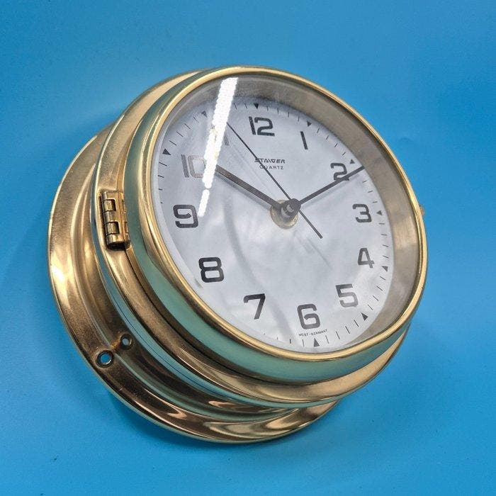 Horloge murale - Maritime Staiger Quartz Schiffsuhr –, Antiek en Kunst, Antiek | Klokken