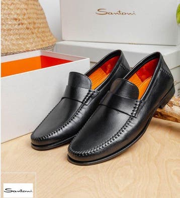 Santoni - Mocassins (loafers) - Taille : EU 43.5 - Neuf dans