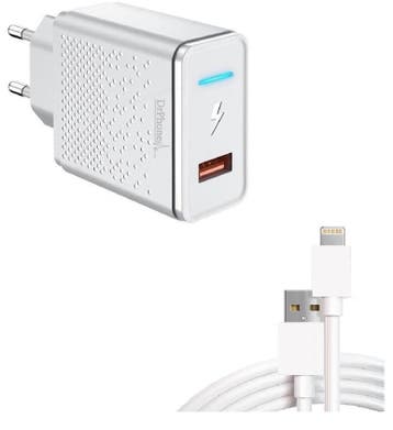 DrPhone LS3 - 18W Oplader + Kabel - Lader met LED indicator, Verzenden, Nieuw