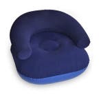 Opblaasstoel Zacht Blauw - PVC Luchtstoel - Opblaasbare Opbl, Verzenden, Nieuw