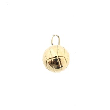 Gouden hanger van een volleybal (Hanger of bedel), Ophalen of Verzenden, Gebruikt, Goud, Overige merken