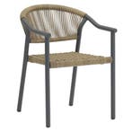 Stoel | PVC Rotan/Aluminium | Naturel | Grijs Frame |, Verzenden, Nieuw in verpakking