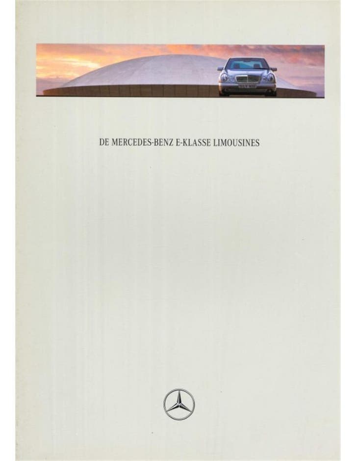 1997 MERCEDES BENZ E KLASSE SEDAN BROCHURE NEDERLANDS, Livres, Autos | Brochures & Magazines