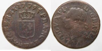 France Frankreich Gad 348 Ludwig Xvi Liard 1779 W Lille, Verzenden