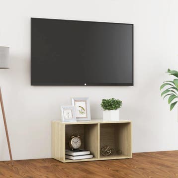 vidaXL Tv-meubel 72x35x36,5 cm bewerkt hout sonoma, Verzenden, Nieuw