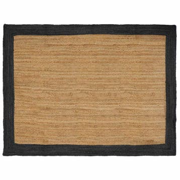 vidaXL Vloerkleden Donkergrijs 200 x 290 cm Jute, Verzenden