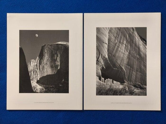 Ansel Adams (1902–1984) - Moon and Half Dome, 1960 & White, Antiquités & Art, Art | Objets design