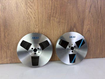 Akai - Metal Reels - 18 cm spoelen met tape - 1980, Nieuw