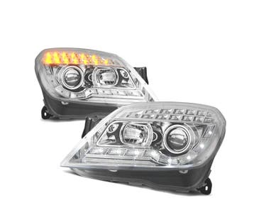 Phares Pour Opel Astra H 04-09 Daylight + Clignotants Led Fo, Verzenden