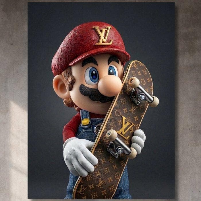 FRIDA (1982) - Louis Vuitton Luxury Skater Super Mario Bros, Consoles de jeu & Jeux vidéo, Consoles de jeu | Accessoires Autre