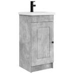 vidaXL Badkamer Vanity met Wastafel Betongrijs 42 x 40 x, Verzenden, Nieuw