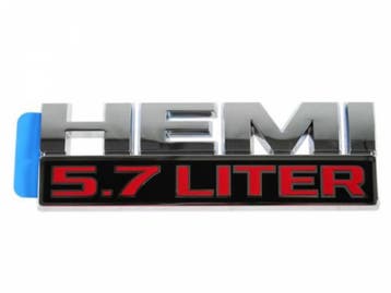 Logo HEMI 5.7 Liter chrome/black, Ophalen of Verzenden, Nieuw