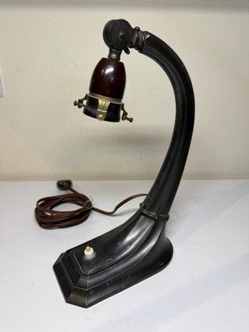 Lamp - Tin - Art Déco bureaulamp