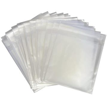 Frosted Cellofaan Zakjes met Plakstrip - 10x10 cm - Mat, Verzenden