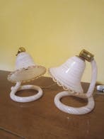 Lamp (2) - Glas - Set van twee tafellampen