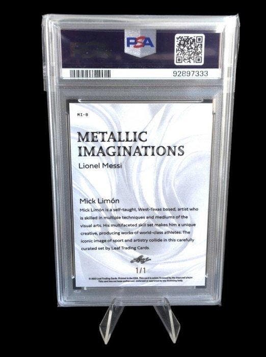 2023 Leaf Metallic Imaginations - Lionel Messi 1/1 - PSA 9, Verzamelen, Stickers